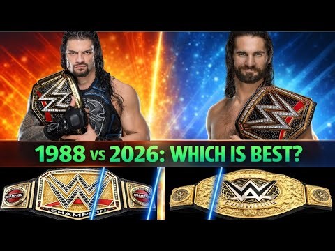 The Evolution of WWE Championship Belts (1988 - 2026) | Full History 🏆 | Old vs New Wwe Belts। #wwe