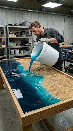DIY Epoxy Table – Stunning Handmade Coffee Table Transformation