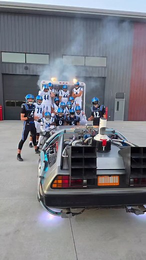1.6K views · 108 reactions | When this football team needed the Delorean Time Machine for a photoshoot… we were there!  | Delorean Rental | Facebook