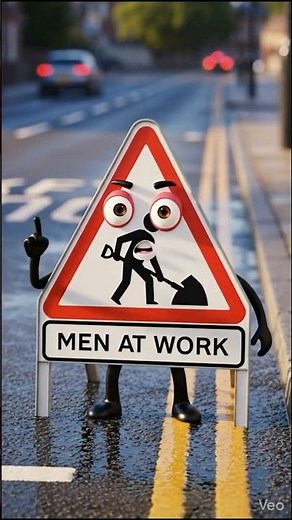 MEN AT WORK Sign Explained | UK Traffic Signs | Theory Test UK #S019