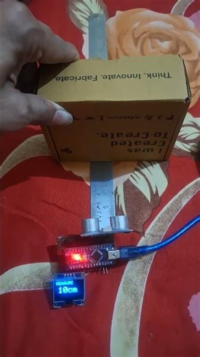 Measurement scale using arduino +oled #arduino #shorts #artificialintelligence