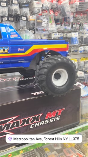 All new traxxas XMAXX big foot chassis with Bigfoot body amaze truck come by check it out #islandhobbynutqueens #islandhobbynut #rcnation #traxxas #worldwide | Island Hobby Nut