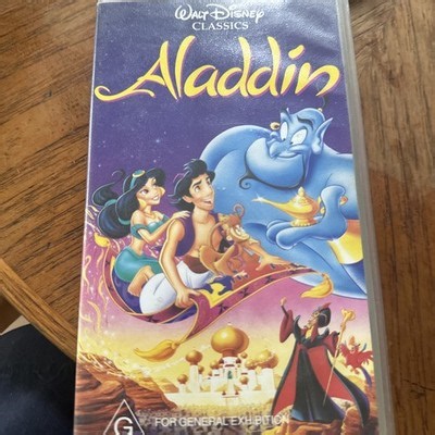 Aladdin Walt Disney Classics VHS Video Cassette Tape PAL G 1993 Clear Small Box | eBay