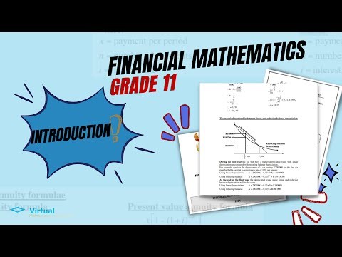 GRADE 11 FINANCIAL MATHEMATICS (INTRODUCTION)