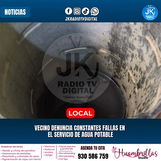 🔵🚨#jknoticias VECINO DENUNCIA CONSTANTES FALLAS EN EL SERVICIO DE AGUA POTABLE Un morador de la calle Amistad, en el asentamiento humano San Pablo de la Luz, expresó su malestar por las reiteradas interrupciones en el servicio de agua potable que brinda SEDALORETO. Señala que, pese a pagar puntualmente sus recibos, el suministro casi no llega a su vivienda, obligándolos incluso a esperar la lluvia para realizar actividades básicas como asearse, lavar o cocinar. El vecino indicó que el agua sol