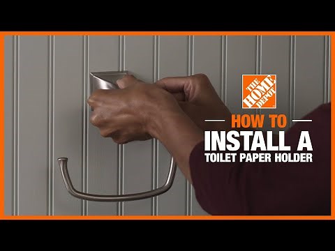 How to Install a Toilet Paper Holder | DIY Bathroom Renovation Ideas | The Home Depot