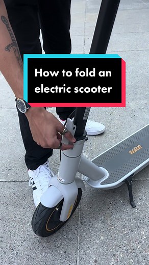 How to properly fold your electric scooter. Here we’re using the Segway Ninebot G30LP so it may be different on your scooter, but the principle of how to fold it is the same! #escootertips #escootertiktok #SegwayG30LP #electricscootertricks