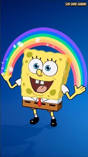 Sidekick Spongebob 🌈 #fortnite #emote #new