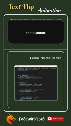 Text Flipkart Animation For Website #shorts #viral #trending #CodewuthLord