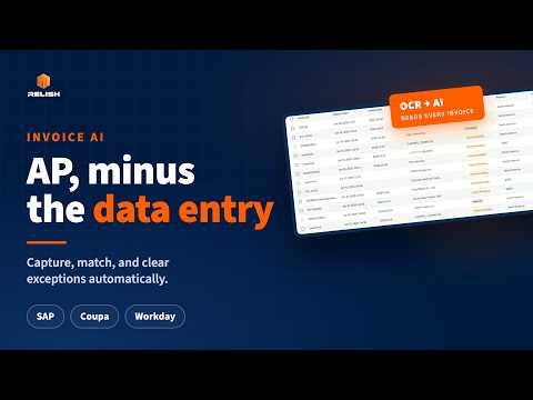 Relish Invoice AI: AP Automation Demo for SAP, Coupa & Workday