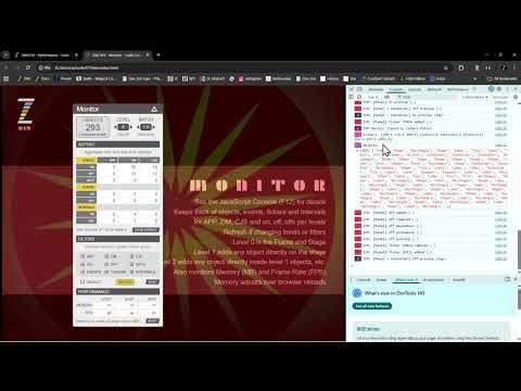 ZIM Bubbling 231. ZIM Monitor #JavaScript #Canvas #monitor #performance #framerates