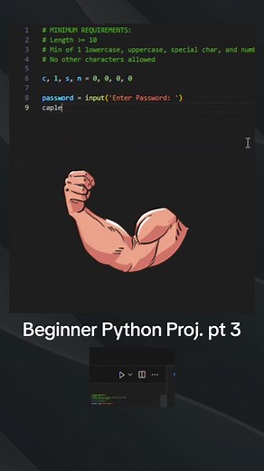 Python Project for Beginners pt. 3 👨‍💻🐍 #coding #softwareengineer #beginner #programming #fyp