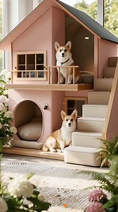 51K views · 813 reactions | 2 storey dog houses  Aww how cute is that?!  | LuxArts | Facebook