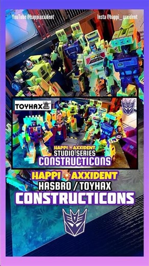 Transformers Studio Series 86 CONSTRUCTICONS TOYHAX Decals #shorts
