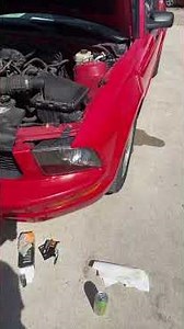 Fixing mustang headlights with this $20 Walmart restoration kit!! #automobile #mustang