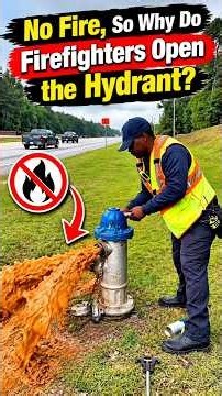 No Fire, So Why Do Firefighters Open the Hydrant? #firefighters #firehydrant #firefacts #shorts