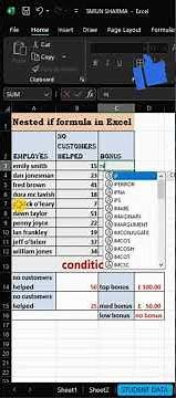 Excel Nested IF Formula Explained | Step by Step Tutorial | #ComputerKnowlegeByPooja