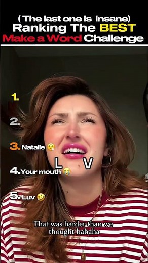 Ranking The Best Make A Word Challenge Moments 😂 #shorts #challenge #viral