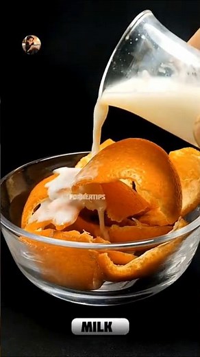 बस 1 बार लगाओ 🍊 Orange Peel Face Pack Se Glass Skin Paao ✨ Tan & Dark Spots Gone 😍