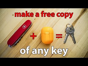 Make a FREE copy of any key in 2 minutes with your Swiss Army Knife