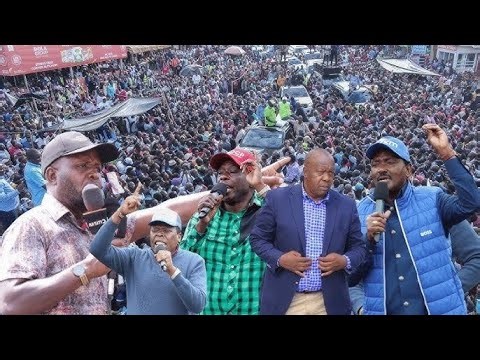 Live : Matiangi,Gachagua,Kalonzo,Wamalwa Tours NYAMIRA COUNTY Nyamira Second Day!