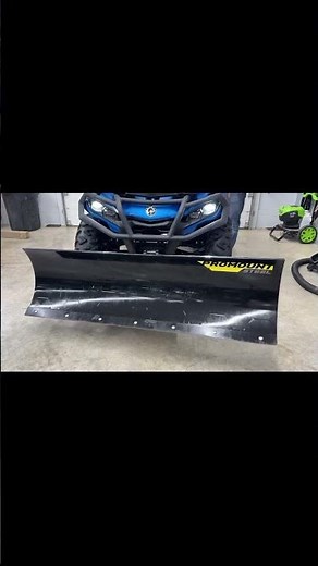 Can-Am ATV Outlander Pro Angle Plow Set up !