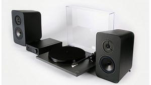 Take a look at the Rega System One - Rega’s sleek all-in-one turntable package