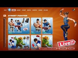 🔴 *NEW* FORTNITE STREET FIGHTER UPDATE! ITEM SHOP TODAY! (Chapter 7 LIVE)