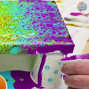 73K views · 1.2K reactions | Using a Damp Paper Towel on a RAINBOW Swipe | Amanda's Designs | Facebook