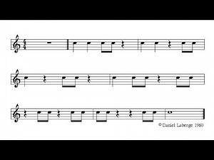 Exercise 2-2- Tempo 70 - Rhythm explained - Le rythme expliqué