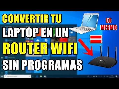 Como CONVERTIR MI Laptop EN ROUTER WIFI, COMPARTIR WIFI DESDE LAPTOP 2020 sin programas📌✅
