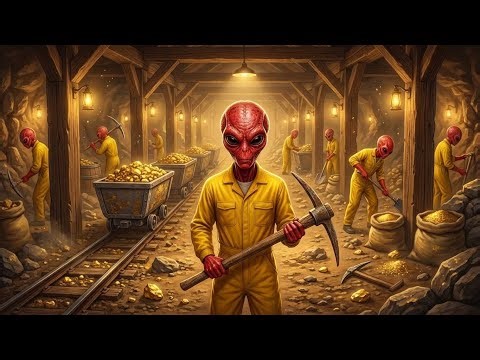 A Day in the Life of an Alien Gold Miner on Earth