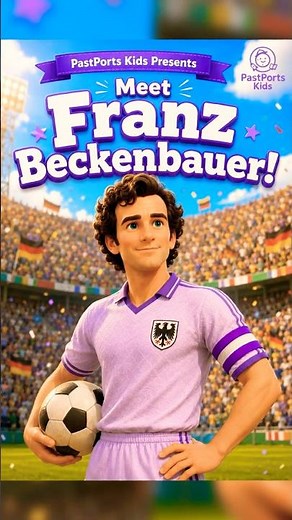Who Was Franz Beckenbauer?⚽| The Football Kaiser👑 #pastportskids #historyforkids