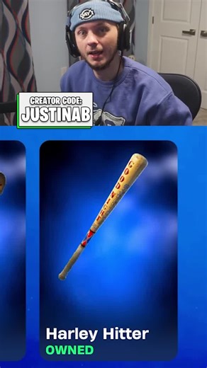 *RARE* Harley Hitter pickaxe in the Fortnite Item Shop: http://fortnite.com/item-shop?creator-code=JustinAB #Fortnite #Fortniteskins #Fortniteitemshop #epicpartner #harleyquinn
