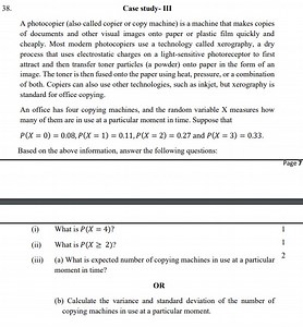Case study- IIIA photocopier (also called copier or copy machi... | Filo