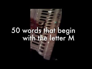 50 words that begin with the letter M