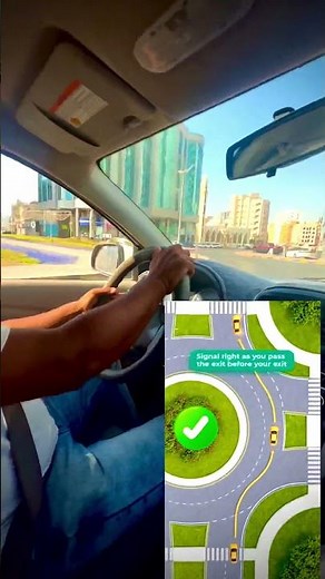 Roundabout straight #driving#learning cars
