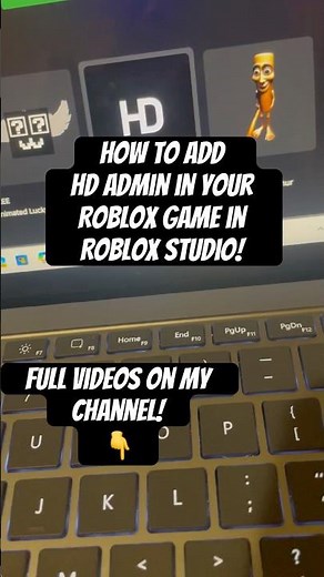 How To Add HD Admin In Your Roblox Game In Roblox Studio! *Install HD Admin* (2026) #roblox #shorts