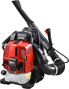 Backpack Leaf Blower, 76cc 4-Stroke Engine Portable Powerful Blowing and Low Fuel Consumption Gas Powered Leaf Blower, Cordless 76cc Blower for Yard, Garden, Lawn Care and Street Cleaning