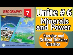 7th class Geography New Book 2023||Class 7th Geography New book 2023 Chapter#6|#7thclassgeonewbook