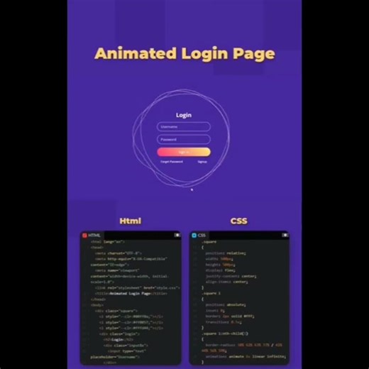 #animated login form#coding #javascript #programming #bignerstutorial #foryou #bignerstutorial