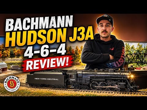 BACHMANN HUDSON J3A 4-6-4 LOCOMOTIVE REVIEW!