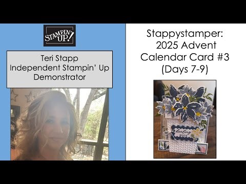 Stappystamper: Y'all, this is a STUNNER! Flower Pot Faux Step Card - Advent Calendar Card #3