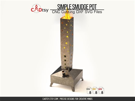 Smudge Pot DXF Files for Plasma Cutting • Waste Oil Burner • Orchard Heater - Etsy Canada
