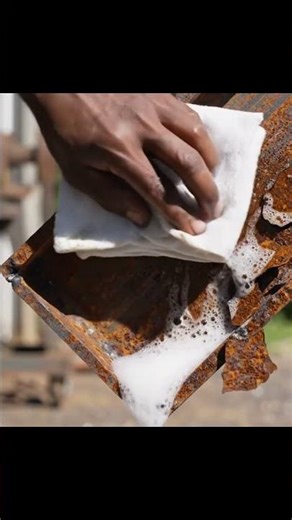 Industrial Giant Restored: Steel Beam Rust Melt 🏗️✨