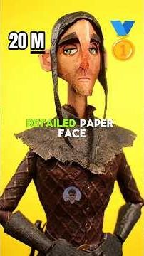Making SUPER DETAILED paper faces 😱🎨 Artist !
