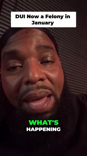 Big Baby | DUI Laws Changing January 1st: Felony DUI Alert | Instagram