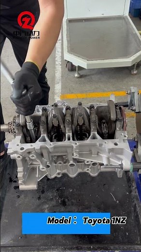 The entire assembly process of the 1NZ engine