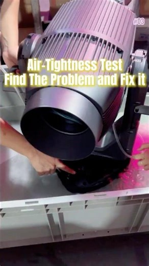 Air-Tightness Test For IP65 950W LED Moving Head #stagelighting #djlight #movinghead #lighting