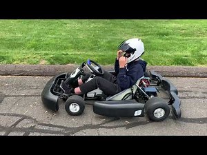 Test ride on Touch and Go (TAG) adult racing go kart.